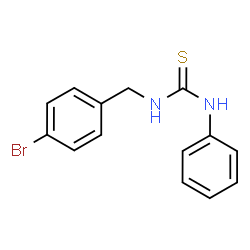 ChemSpider 2D Image | 1-(4-Bromobenzyl)-3-phenylthiourea | C14H13BrN2S
