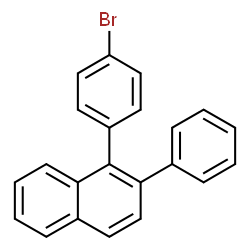 ChemSpider 2D Image | 1-(4-Bromophenyl)-2-phenylnaphthalene | C22H15Br