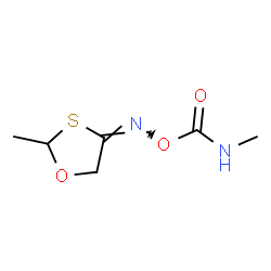 ChemSpider 2D Image | (Methylamino){[(E)-(2-methyl-1,3-oxathiolan-4-ylidene)amino]oxy}methanone | C6H10N2O3S