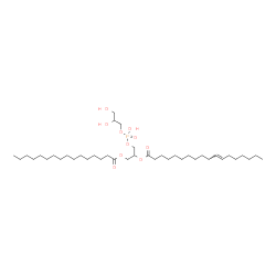 ChemSpider 2D Image | 22,25,26-Trihydroxy-22-oxido-16-oxo-17,21,23-trioxa-22lambda~5~-phosphahexacosan-19-yl (11E)-11-octadecenoate | C40H77O10P