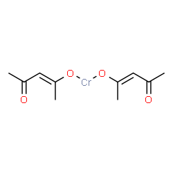 ChemSpider 2D Image | Chromium(2+) bis[(2E)-4-oxo-2-penten-2-olate] | C10H14CrO4
