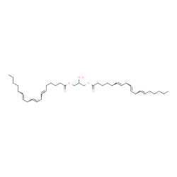 ChemSpider 2D Image | 2-Hydroxy-1,3-propanediyl (6E,9E,12E,6'E,9'E,12'E)bis(-6,9,12-octadecatrienoate) | C39H64O5
