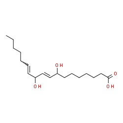 ChemSpider 2D Image | (9E,12E)-8,11-Dihydroxy-9,12-octadecadienoic acid | C18H32O4