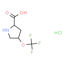 ChemSpider 2D Image | 4-(Trifluoromethoxy)proline hydrochloride (1:1) | C6H9ClF3NO3