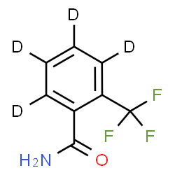 ChemSpider 2D Image | 2-(Trifluoromethyl)(~2~H_4_)benzamide | C8H2D4F3NO