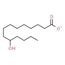 ChemSpider 2D Image | 10-Hydroxytetradecanoate | C14H27O3
