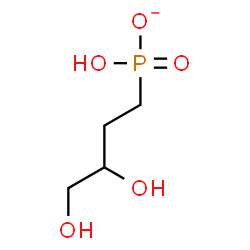 ChemSpider 2D Image | Hydrogen (3,4-dihydroxybutyl)phosphonate | C4H10O5P