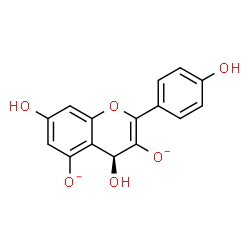 ChemSpider 2D Image | (4S)-4,7-Dihydroxy-2-(4-hydroxyphenyl)-4H-chromene-3,5-diolate | C15H10O6