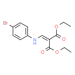 ChemSpider 2D Image | Diethyl {[(4-bromophenyl)amino]methylene}malonate | C14H16BrNO4