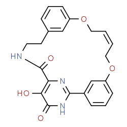 ChemSpider 2D Image | (18Z)-5-Hydroxy-16,21-dioxa-3,8,28-triazatetracyclo[20.3.1.1~2,6~.1~11,15~]octacosa-1(26),2(28),5,11(27),12,14,18,22,24-nonaene-4,7-dione | C23H21N3O5