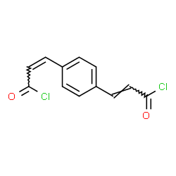 ChemSpider 2D Image | (2Z,2'E)-3,3'-(1,4-Phenylene)bisacryloyl chloride | C12H8Cl2O2