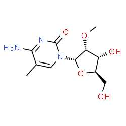 ChemSpider 2D Image | 4-Amino-5-methyl-1-(2-O-methyl-alpha-D-ribofuranosyl)-2(1H)-pyrimidinone | C11H17N3O5