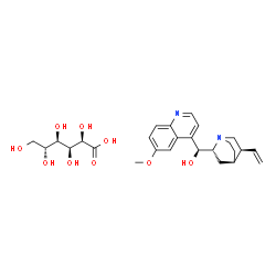 ChemSpider 2D Image | (3alpha,4beta,9S)-6'-Methoxycinchonan-9-ol - D-gluconic acid (1:1) | C26H36N2O9