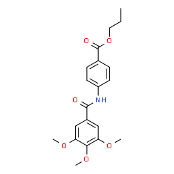 ChemSpider 2D Image | Propyl 4-[(3,4,5-trimethoxybenzoyl)amino]benzoate | C20H23NO6