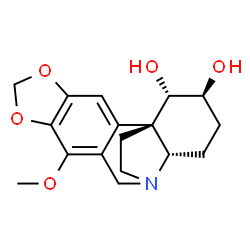ChemSpider 2D Image | (1alpha,2beta,13beta)-7-Methoxycrinan-1,2-diol | C17H21NO5
