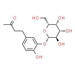ChemSpider 2D Image | 2-Hydroxy-5-(3-oxobutyl)phenyl beta-D-galactopyranoside | C16H22O8