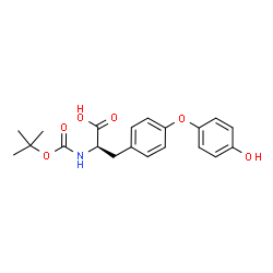 ChemSpider 2D Image | O-(4-Hydroxyphenyl)-N-{[(2-methyl-2-propanyl)oxy]carbonyl}-D-tyrosine | C20H23NO6