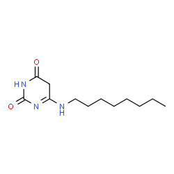 ChemSpider 2D Image | 6-(Octylamino)-2,4(3H,5H)-pyrimidinedione | C12H21N3O2