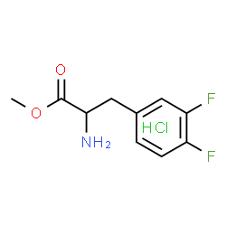ChemSpider 2D Image | Methyl 3,4-difluorophenylalaninate hydrochloride (1:1) | C10H12ClF2NO2
