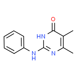 ChemSpider 2D Image | 2-Anilino-5,6-dimethyl-4(1H)-pyrimidinone | C12H13N3O