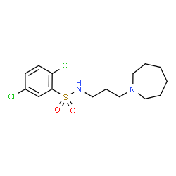 ChemSpider 2D Image | N-[3-(1-Azepanyl)propyl]-2,5-dichlorobenzenesulfonamide | C15H22Cl2N2O2S