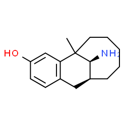 ChemSpider 2D Image | (9S,15S)-15-Amino-1-methyltricyclo[7.5.1.0~2,7~]pentadeca-2,4,6-trien-4-ol | C16H23NO