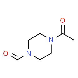 ChemSpider 2D Image | 4-Acetyl-1-piperazinecarbaldehyde | C7H12N2O2