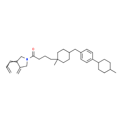 ChemSpider 2D Image | 1-[(4E)-3-Methylene-4-(2-propen-1-ylidene)-1-pyrrolidinyl]-4-{1-methyl-4-[4-(4-methylcyclohexyl)benzyl]cyclohexyl}-1-butanone | C33H47NO