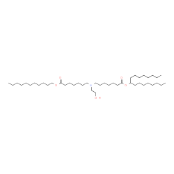 ChemSpider 2D Image | 9-Heptadecanyl undecyl 7,7'-[(2-hydroxyethyl)imino]diheptanoate | C44H87NO5