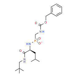 ChemSpider 2D Image | N~2~-[({[(Benzyloxy)carbonyl]amino}methyl)phosphinato]-N-(2,2-dimethylpropyl)-L-leucinamide | C20H33N3O5P