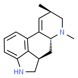 ChemSpider 2D Image | (3alpha,8beta)-6,8-Dimethyl-9,10-didehydro-2,3-dihydroergoline | C16H20N2