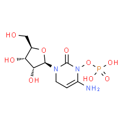 ChemSpider 2D Image | 3-(Phosphonooxy)-3,6-dihydrocytidine | C9H16N3O9P