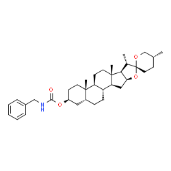 ChemSpider 2D Image | (3beta,5beta,25R)-Spirostan-3-yl benzylcarbamate | C35H51NO4