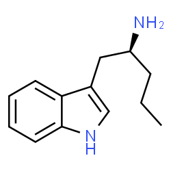 ChemSpider 2D Image | (2S)-1-(1H-Indol-3-yl)-2-pentanamine | C13H18N2