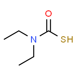 ChemSpider 2D Image | Diethylcarbamothioic S-acid | C5H11NOS