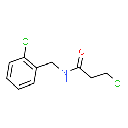 ChemSpider 2D Image | 3-Chloro-N-(2-chlorobenzyl)propanamide | C10H11Cl2NO