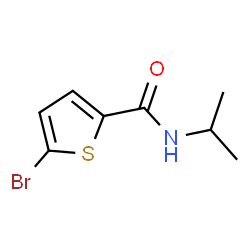 ChemSpider 2D Image | 5-Bromo-N-isopropyl-2-thiophenecarboxamide | C8H10BrNOS