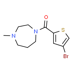 ChemSpider 2D Image | (4-Bromo-2-thienyl)(4-methyl-1,4-diazepan-1-yl)methanone | C11H15BrN2OS