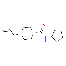 ChemSpider 2D Image | 4-Allyl-N-cyclopentyl-1-piperazinecarboxamide | C13H23N3O