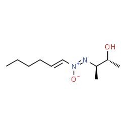 ChemSpider 2D Image | (2R,3R)-3-[(Z)-(1E)-1-Hexen-1-yl-ONN-azoxy]-2-butanol | C10H20N2O2