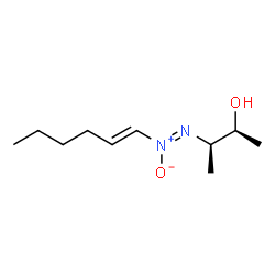 ChemSpider 2D Image | (2S,3R)-3-[(Z)-(1E)-1-Hexen-1-yl-ONN-azoxy]-2-butanol | C10H20N2O2