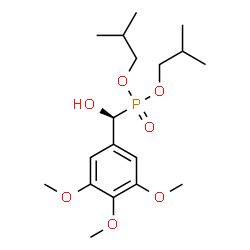 ChemSpider 2D Image | Diisobutyl [(S)-hydroxy(3,4,5-trimethoxyphenyl)methyl]phosphonate | C18H31O7P