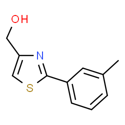 ChemSpider 2D Image | (2-m-Tolyl-thiazol-4-yl)-methanol | C11H11NOS