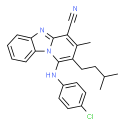 ChemSpider 2D Image | MFCD03295618 | C24H23ClN4