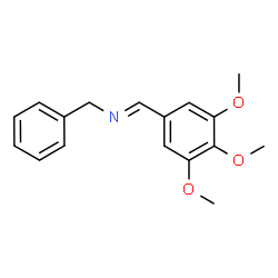 ChemSpider 2D Image | (E)-N-Benzyl-1-(3,4,5-trimethoxyphenyl)methanimine | C17H19NO3
