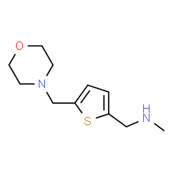 ChemSpider 2D Image | N-Methyl-1-[5-(4-morpholinylmethyl)-2-thienyl]methanamine | C11H18N2OS