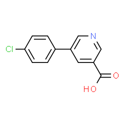 ChemSpider 2D Image | 5-(4-Chlorophenyl)nicotinic acid | C12H8ClNO2