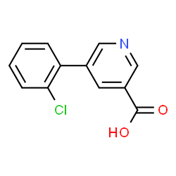 ChemSpider 2D Image | 5-(2-Chlorophenyl)nicotinic acid | C12H8ClNO2