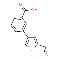 ChemSpider 2D Image | 3-(5-Formyl-3-thienyl)benzoic acid | C12H8O3S