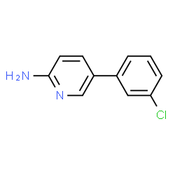 ChemSpider 2D Image | 5-(3-Chlorophenyl)-2-pyridinamine | C11H9ClN2